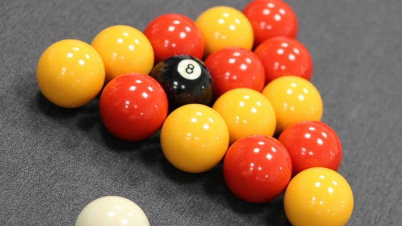 UK pool (English 8-ball) table